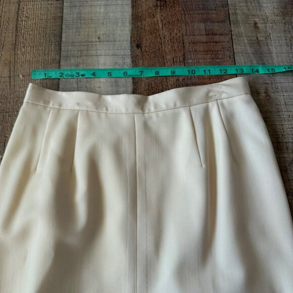 Christian Dior Womens Cream Double-Breasted Blazer & Skirt Set Size 8 - Picture 13 of 16